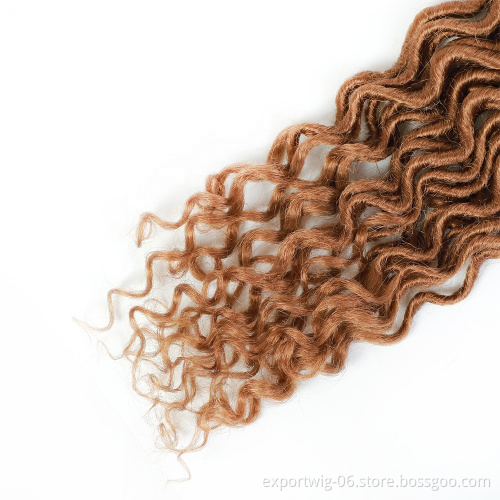 Goddess Locs Crochet With Curly Ends 20inch Crochet Wave Faux Locs Twist Braiding Hair Synthetic Curly Goddess Locs Hair